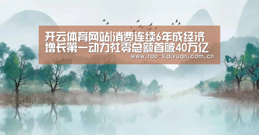 开云体育网站|消费连续6年成经济增长第一动力社零总额首破40万亿(图3) 开云棋牌